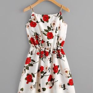 Braided Tie Back Floral Cami Dress Sz M NWT